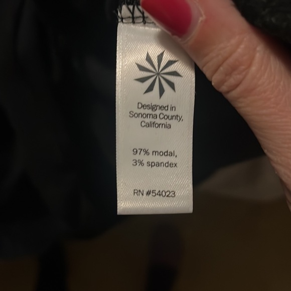 Athleta Black Long Sleeve Recharge Dress - Picture 6 of 7